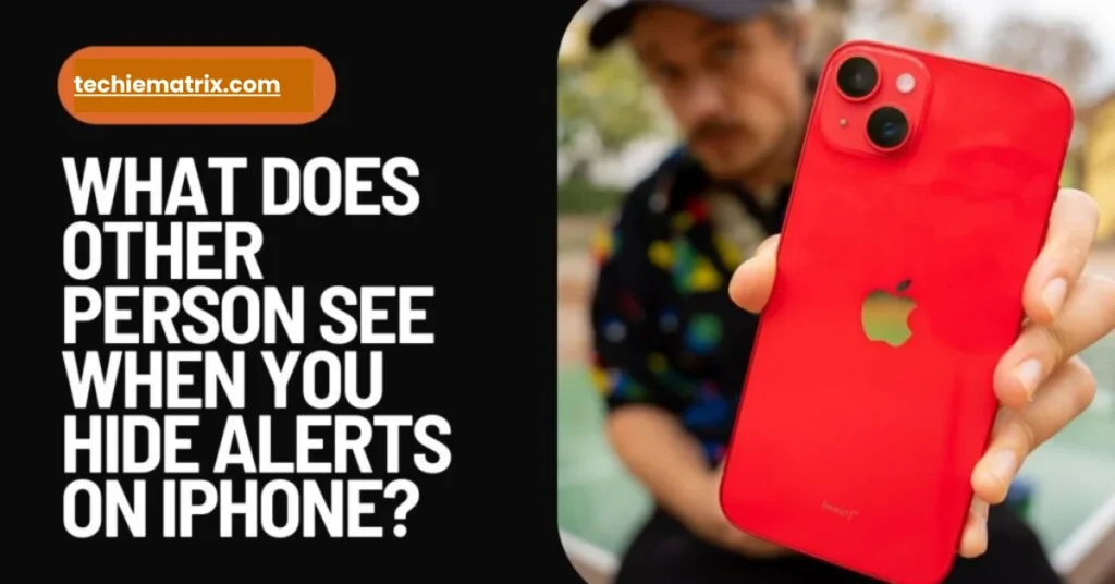 What Does Other Person See When You Hide Alerts On iPhone