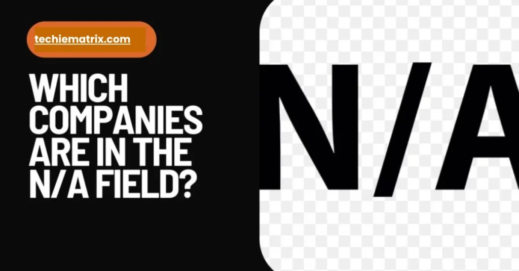 Which Companies Are In The NA Field